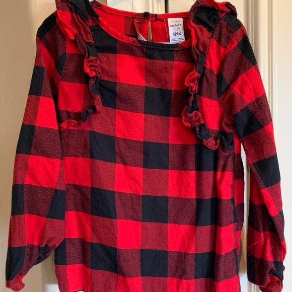 Carter's Other - Girls Carters plaid blouse